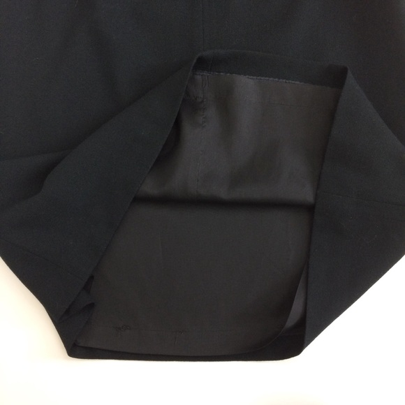 80’s Vintage black skirt lined - Picture 4 of 4